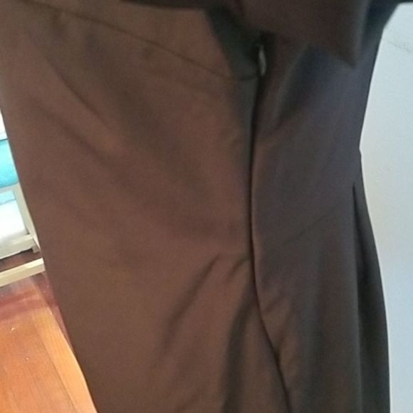 VINCE Black Keyhole Wrap Midi Dress NW0T Sz.M - Picture 5 of 7